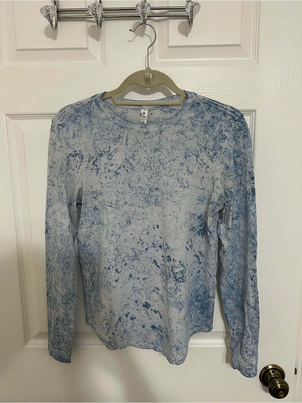 lululemon athletica Blue Marble Long Sleeve Tee